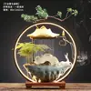 Nuevos adornos de fuente de agua corriente para la fortuna de estilo chino, rocalla, sala de estar, oficina, escritorio, paisaje acuático, regalo creativo para inauguración