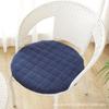 Cojín redondo de pana grueso, extraíble y lavable, cojín para silla de ratán, cojín redondo para taburete, cojín para silla, color sólido, antideslizante, entrega de fábrica