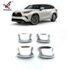 Adequado para Toyota 21-22 Highlander modificado porta externa tigela anti-polimento moldura especial tampa da maçaneta da porta