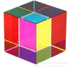Cubo de Color Zhao Shi Cubo de Rubik de Cristal de Color Prisma de Color Decoración de Escritorio para el Hogar Artesanía Personalizada Venta al por Mayor