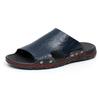 Cross-border Large Size 48 Casa Masculina e Outfit Sandálias e Chinelos Wading Shoes Beach Shoes Cowhide Chinelos Sapatos Masculinos