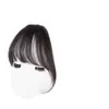 Cabelo Real Estilo Francês Franja Desfiada Cortina de Franja para Testa Feminina Franja Invisível Sem Marcas Natural Falso Patch Leve Pequeno Mil Gerações