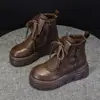 Dr. Menina. Botas Martens 2026 Outono/Inverno Novas Botas Infantis Estilosas Princesa Com Pelúcia Botas Curtas Crianças Médias e Grandes Botas de Neve