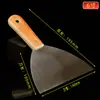 Atacado de fábrica faca de massa com cabo de madeira dupla presilha espátula limpador de espelho raspador faca de massa espessa faca de calafetar faca de cinzas