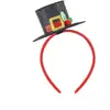 Diadema Navideña Lazo Asta Hebilla para la Cabeza Árbol de Navidad Muñeco de Nieve Adorno para la Cabeza Decoraciones Navideñas Suministros para Fiestas Infantiles