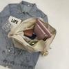 Bolsa de Lona Grande para Salir Ligera Casual Cruzada Multifuncional para Mujer Moderna Color Sólido Simple Estudiante Bolso de Hombro
