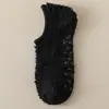Meias de Veludo Coral para Mulheres, Meias Grossas de Veludo para Casa, Meias de Barco Meio Veludo com Silicone Antiderrapante, Meias Femininas, Atacado de Comércio Exterior