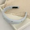 Diadema de Tela Floral Fresca Estilo Coreano, Diadema Simple y de Moda Azul y Blanco de Punta Alta, Moderna y Elegante para Salir
