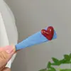 Pinza para el pelo de mezclilla con lazo retro lindo para niñas, Pinza de diseño con estrellas, Pinza para el pelo de moda Y2K, Adorno para la cabeza
