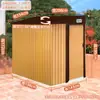 Cuarto de Herramientas de Almacenamiento Exterior, Cuarto de Utilidades para Jardín en Patio, Casa Sencilla de Ensamblaje Exterior, Cuarto de Almacenamiento Móvil, Casa Modular