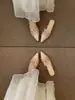 Temporada Primer Encuentro~ Puntiagudas Rosa Nude con Moño Elegantes Mocasines Cerrados Sandalias para Mujer