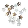 ¡Directamente del Fabricante! Hebilla Especial en Forma de Concha de Ma Importada Natural, Diseño de Estrella de Cinco Puntas de Dos Ojales Color Original Listo para Enviar