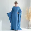 Vestido Loriya Festa Primavera/Verão 2024 Cintura Marcada Mangas Morcego Lr695