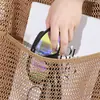 Bolsa de Praia Popular Transfronteiriça Feminina Portátil de Grande Capacidade Bolsa de Malha para Viagem ao Ar Livre Bolsa de Ombro para Praia para Armazenamento de Artigos de Higiene Pessoal