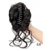 Peluca de Estilo Europeo y Americano con Moño de Bigotes de Dragón, Lazo para el Cabello con Pinza de Garra para Mujer, Herramienta Naturalmente Voluminosa para Recogidos, Accesorio para Moño de Cabello en Stock