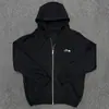 Sudadera con capucha Alcatraz Europea y Americana Transfronteriza Estilo Hip-Hop Street con Estampado de Letras Holgada Casual Chaqueta con Cremallera