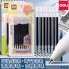 Recarga de Bolígrafo de Gel Deli Se294 Aroma a Té Aroma a Fruta 0.5mm Retráctil Punta de Acero Recarga para Bolígrafo de Estudiante Negro