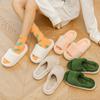 Pantuflas de Algodón Peludo para Mujer, Invierno Pareja Antideslizantes Hogar Cálido Interior Maternidad Pantuflas de Interior, Zapatos de Algodón Engrosados para Hombre, Estilo Pareja