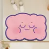 Alfombra de Piso Nube para Baño Zona Seca Alfombra Absorbente Resistente a Manchas Antideslizante Puerta de Ducha de Baño Alfombrilla de Pie de Secado Rápido Dos Materiales