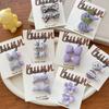 Novo estilo roxo suave tecido arco coelho grampo de cabelo infantil botão doce flor pequena acessórios de cabelo grampo de cabelo