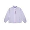 Chamarra Deportiva Casual para Exteriores Repelente al Agua Bloque de Color con Cremallera para Hombres y Mujeres Cuello Alto Ligera Transpirable Abrigo Casual