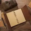 Cuaderno de Hojas Sueltas Estudiante Papel Kraft Libreta de Mano Bloc de Notas Simple Diario DIY Cuaderno de Viaje Antiguo