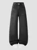 Artículos en Stock Transfronterizos Exclusivamente para Amazon Europeo y Americano: Pantalones Rectos Vintage de Cintura Alta Ajustables para Adolescentes