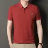 Camisa Polo de Manga Corta con Cuello Camisero para Hombre Tendencia Verano Camiseta Estilo Coreano Ajustada Moderna Nueva Camiseta Versátil Top