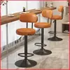 Taburete de bar con altura y respaldo ajustables, silla de bar moderna minimalista, taburete alto giratorio para mostrador de caja, taburete para barra de bar