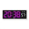 Reloj Despertador LED Popular de Amazon Reloj Despertador Multifunción Reloj de Escritorio Simple Pantalla de Temperatura Múltiples Relojes Despertadores 6660