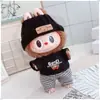 Colgante Labubu de 17 cm Ropa Gato t Traje Primera, Segunda y Tercera Generación Ropa de Muñeca Labubu Ropa de Muñeca