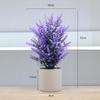 Amazon flor artificial lavanda espiga de hoja puntiaguda ramo planta verde artificial boda decoración del hogar flor de plástico bonsái