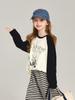 Pudding Haru Roupas Infantis Camiseta 2025 Primavera Nova Camiseta Raglan para Meninas Tendência Versátil Tops Estampados Infantis