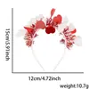 Decorações europeias e americanas para o Dia dos Namorados, tiaras, presilhas de cabelo, fantasias de festa para o Dia dos Namorados chinês, adereços para fotos, tiaras de serpentina em formato de coração
