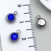 Accesorios para Joyería DIY de Piedra Satélite Incrustada de Diamantes de Acero Inoxidable, Exclusivamente para Ventas Transfronterizas, Pulseras, Collares y Colgantes Coloridos de Piedras de Nacimiento