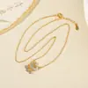 Yuebao Jewelry Plata de Ley S925 Chapado en Oro Candado Ruyi Incrustado Circonio Colgante Brillante para Mujer Set de Collares Lujo Ligero Cadena Fábrica Venta al por Mayor