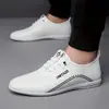 Zapatos de Hombre de Cuero Suave, Zapatos de Hombre Casual de Negocios con Suela Suave, Mocasines Ligeros sin Cordones, Zapatos de Papá, Zapatos de Hombre Transfronterizos