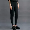 Calça Térmica de Cashmere Espessa de Camada Dupla para Mulheres, Legging Clássica de Cor Sólida com Costelas Slim Fit, Novo Estilo Outono e Inverno