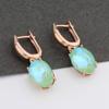Venta caliente transfronteriza 10 * 14 mm Oval aretes de joyería color exagerado aretes simples para mujer venta al por mayor de artículos pequeños