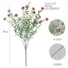 Cientos de Populares Ramilletes de Eucalipto Artificial para Patios Exteriores y Jardines, Arreglos Florales, Decoración Suave, Paisajismo, Plantas Verdes Simuladas, Flores Artificiales