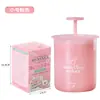 Espumador de limpeza facial portátil de viagem manual frasco espumante limpador facial copo espumante bolha espumante