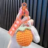 Chaveiro de Corrente para Celular com Contas de Caqui, Pingente de Mochila da Sorte, Decoração para Capa de Celular, Pequeno Presente para Exames de Admissão do Ensino Médio e da Faculdade