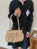 Nova Bolsa de Ombro Plissada Minimalista Estilo Coreano Nicho Outono 2026 para Mulheres, Bolsa de Braço Exquisite Fashion para o Trabalho