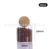 Rolha de Cortiça Esférica Redonda de 90mm Pote de Armazenamento com Listras Verticais com Tampa de Vidro Garrafa Decoração de Vidro para Casa Pote Transparente com Grão