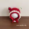 Touca de Bebê Menina Outono Inverno Fofa Princesa Renda Proteção de Orelha Touca Bebê Criança Exterior À Prova de Vento Quente Lã