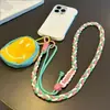 Uma Corda, Três Usos, Alça de Mochila Escolar Mini, Cordão para Celular, Pendurador Transversal no Pescoço, Corrente de Pulso para Celular, Anti-Perda e Anti-Queda para Homens e Mulheres