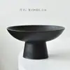 Plato Cerámico Vintage Multifuncional con Características Especiales para Comida y Fruta Plato de Refresco Creativo de Pie Alto Plato de Cena Chino Plato Cuenco Ensaladera Transfronterizo