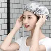 Gorro de Ducha Impermeable Engrosado de Doble Capa para Mujeres Adultas, Gorro de Ducha para Cabello Largo, Sombrero, Cubre Cabello, Gorro de Baño a Prueba de Humos de Aceite