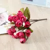 Flor Artificial Greenpu Brote de Estrella Brote de Rosa Boda Novia Sosteniendo Ramo Hogar Mini Rosa Al por Mayor