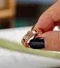 Anillo Calidoscopio de Trébol de Cuatro Hojas Versión Alta Vanjia para Mujer Gruesamente Chapado en Oro de 18K Flor de Aliento de Bebé Flor de la Suerte Anillo de Moda Versátil